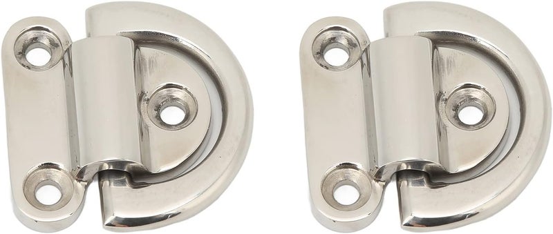 woobles Folding Pad Eye, 60x58mm Dring, Stable Mooring for Trailer, Truck, Boat, Yacht - Image 1